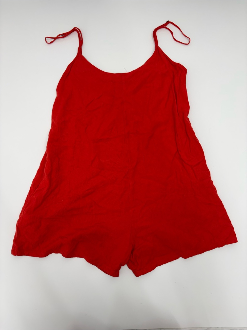 Red Women's Spaghetti Strap Romper